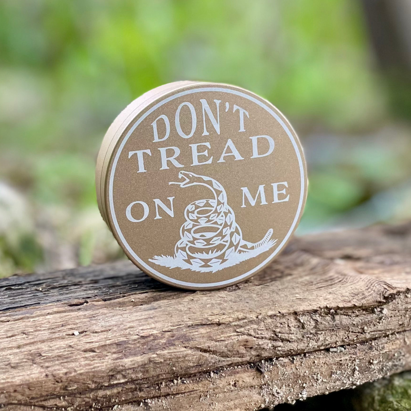 Don't Tread On Me Desert Gold Can