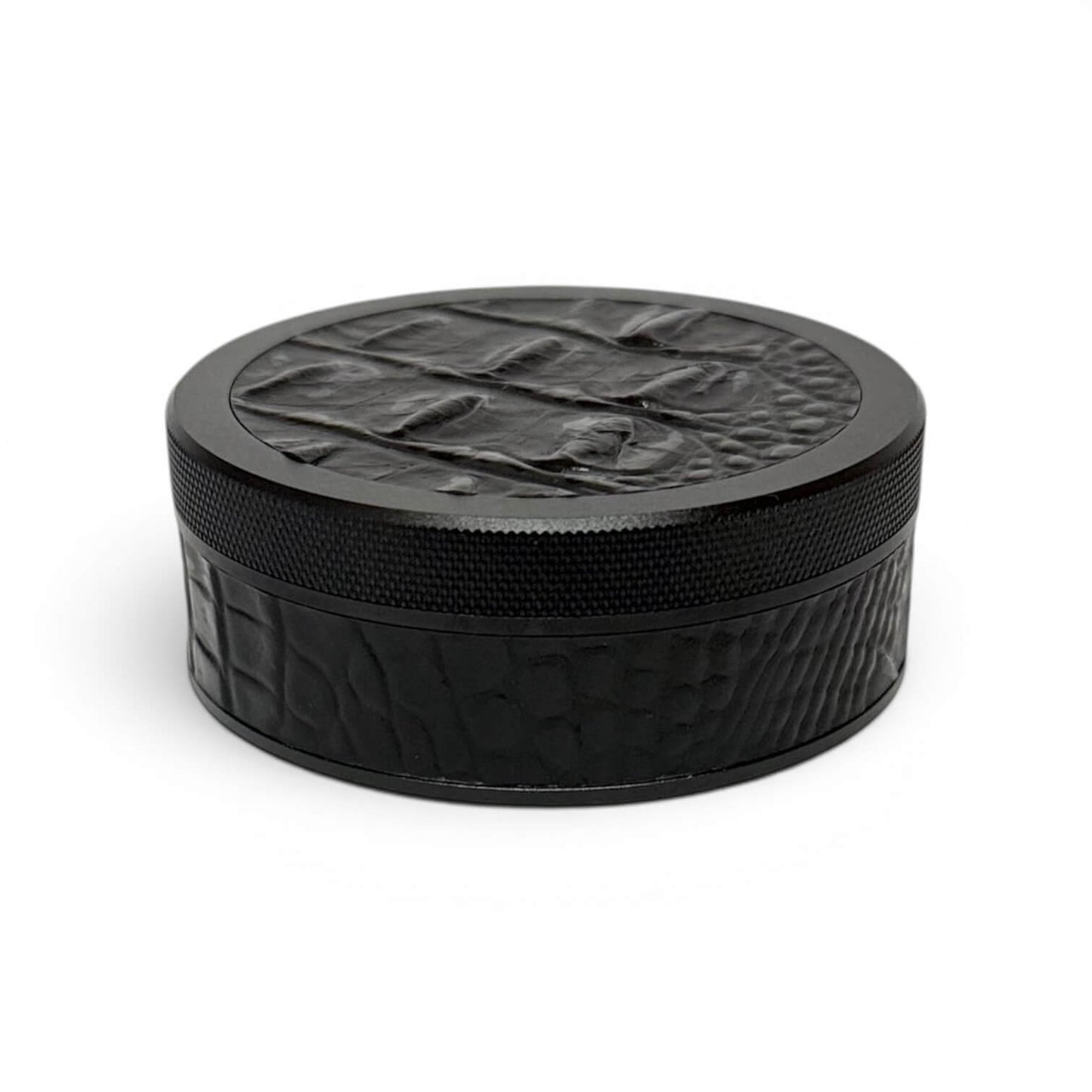 Black on Black Leather Croc Ruk Can